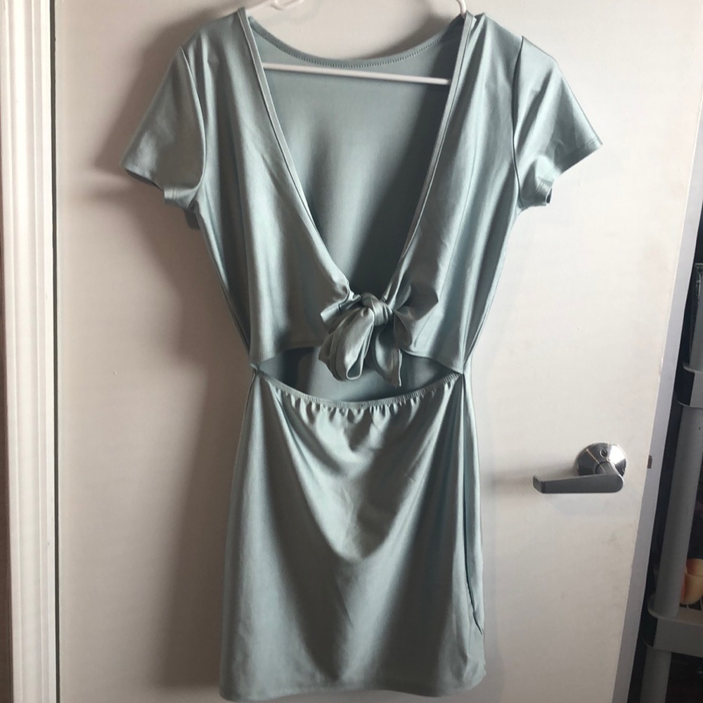 Sage green dress